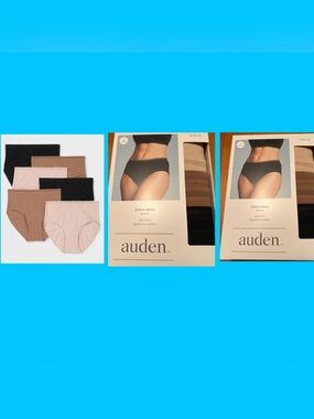 Auden Women's bundle 2 / 
6-pack of cotton stretch briefs features a high-rise